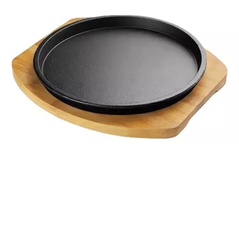 GENERICO - Plato Hierro Fundido 23cn Con Base Madera