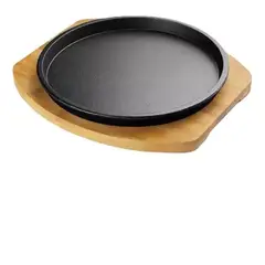 GENERICO - Plato Hierro Fundido 23cn Con Base Madera