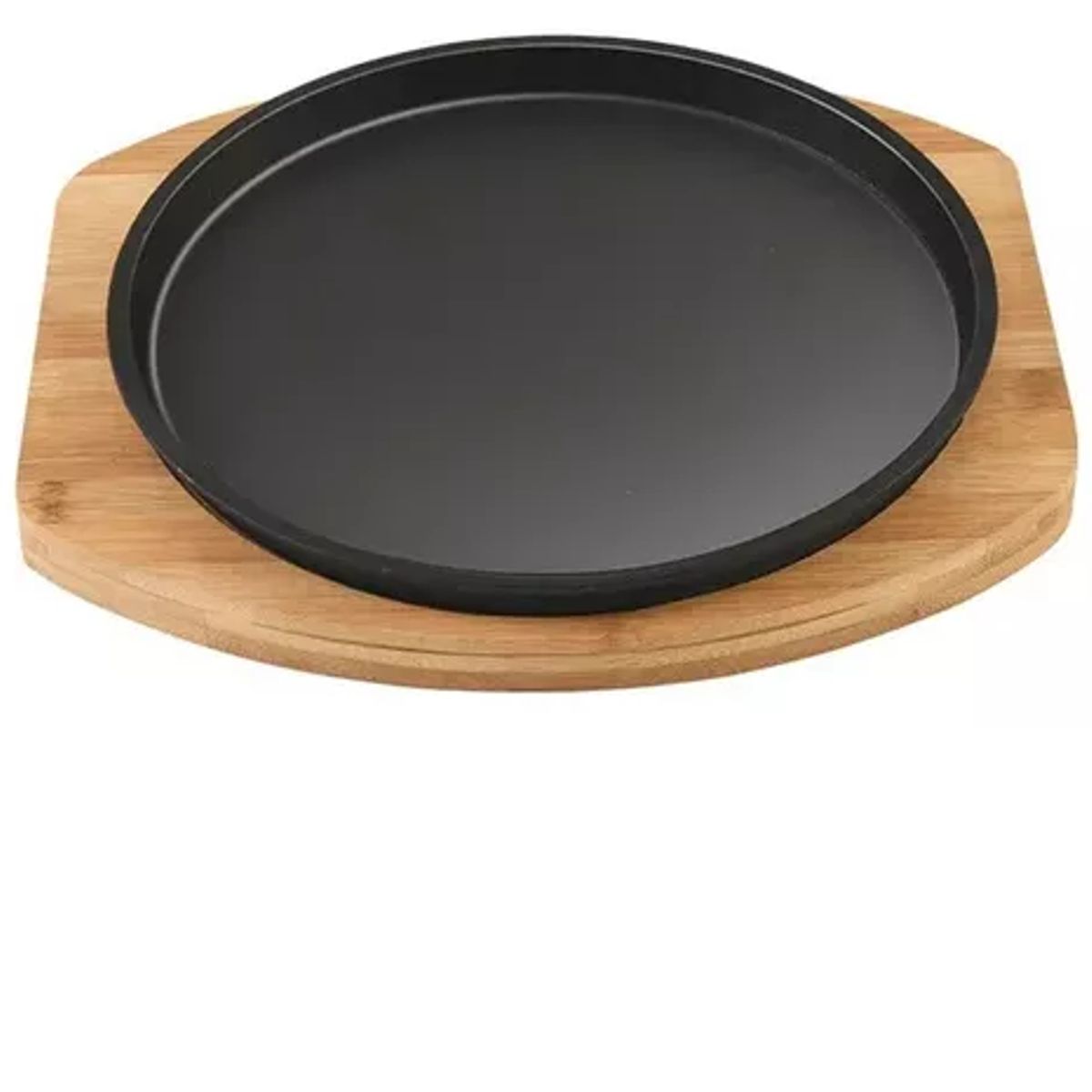 GENERICO - Plato Hierro Fundido 23cn Con Base Madera
