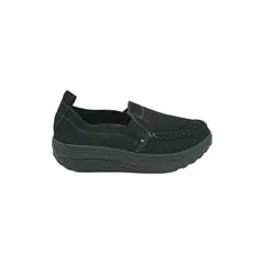 PAND G - Mocasín Negro Plataforma Mujer