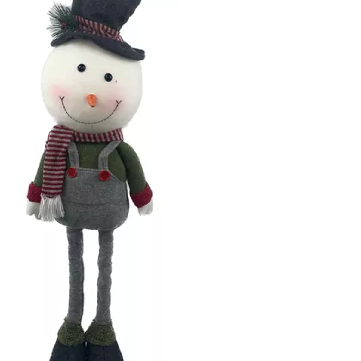 GENERICO - Muñeco Navidad Retractil Patas Largas Muñeco De Nieves 80cm