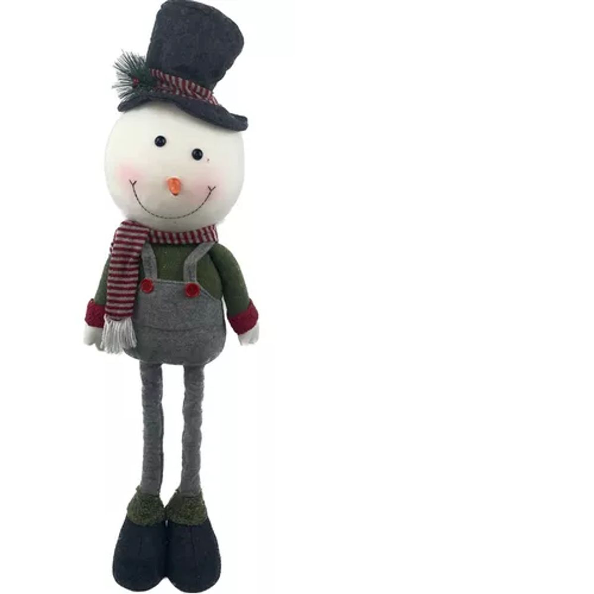 GENERICO - Muñeco Navidad Retractil Patas Largas Muñeco De Nieves 80cm