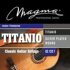 MAGMA - Cuerdas Para Guitarra Clásica GC120T, Nylon Titanio