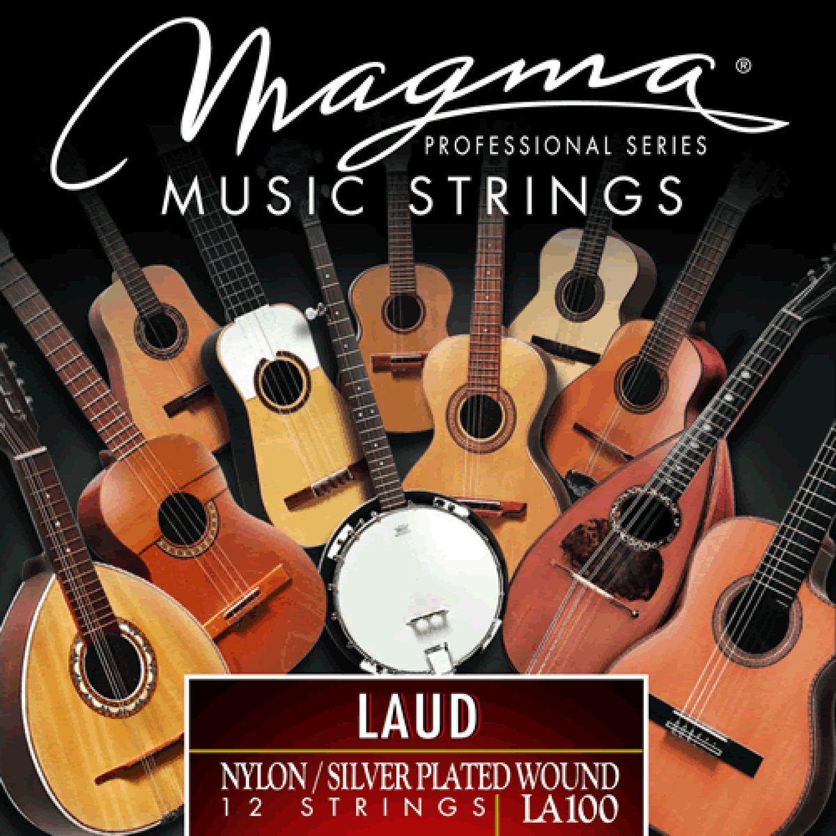 MAGMA - Set 12 Cuerdas Para Laud Magma LA100 Nylon