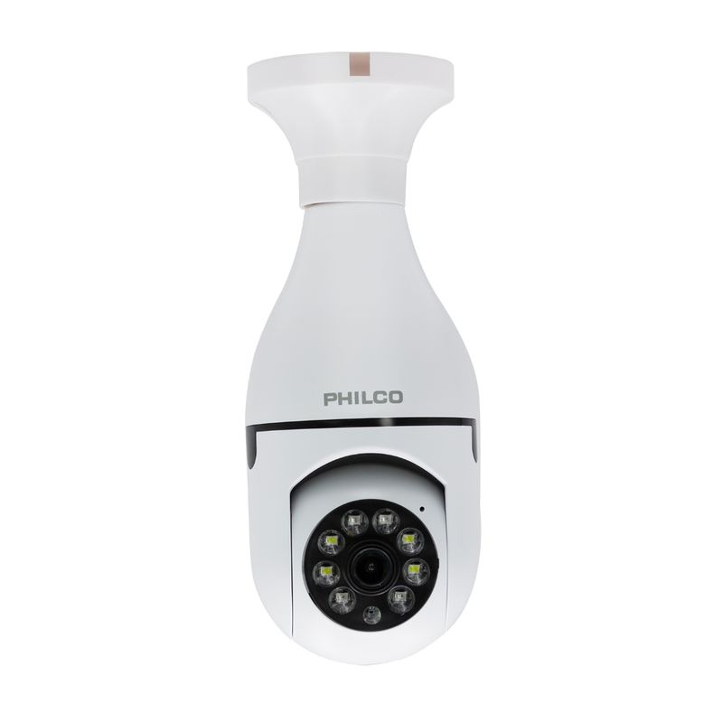 PHILCO - CAMARA SEGURIDAD WI FI TIPO AMPOLLETA E27 PAN TIL 2MP PHILCO