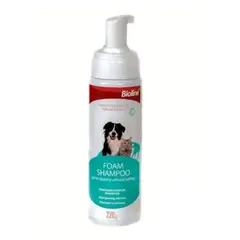 BIOLINE - Shampoo de espuma seca para mascotas 220gr