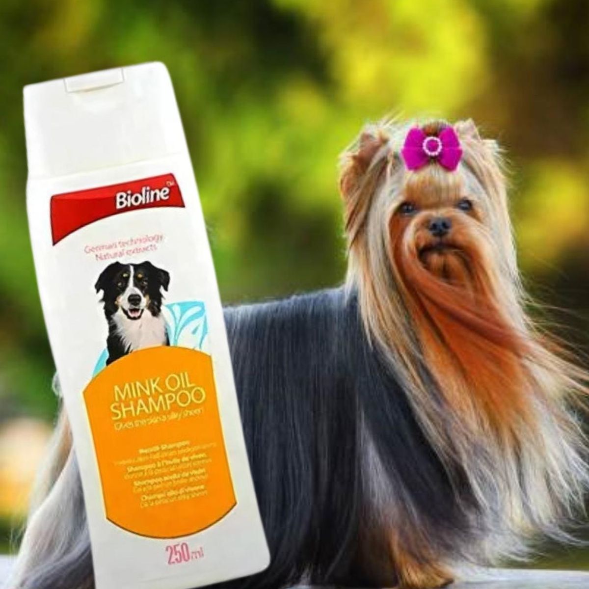 BIOLINE - Shampoo aceite de vison pelaje sedoso y brillante 250ml