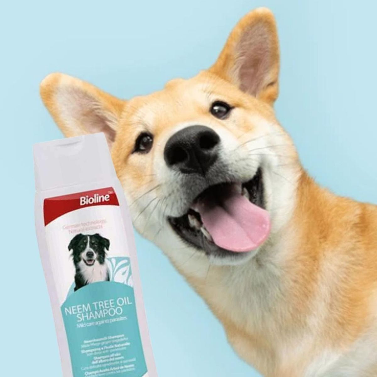 BIOLINE - Shampoo con aceite de arbol neem previene parasitos 250 ml