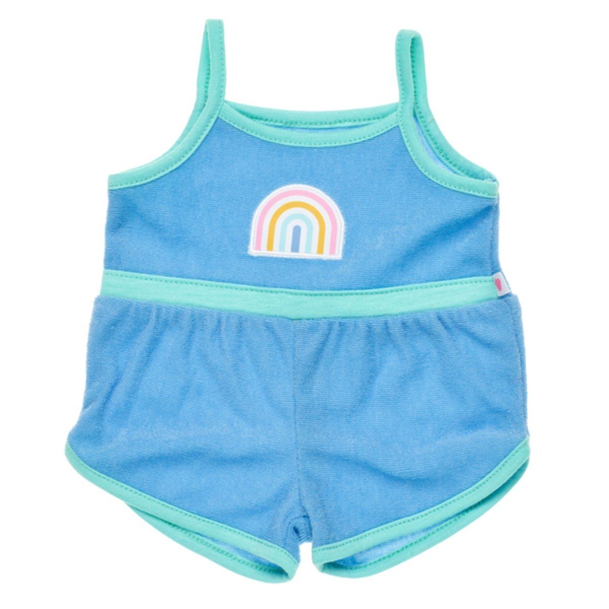 BUILD A BEAR - Enterito Build a Bear arcoíris toalla celeste verano