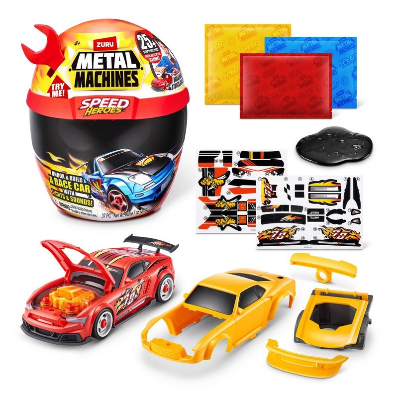 METAL MACHINES - PLAYSET CASCO SPEED HERO METAL MACHINES - ROJO