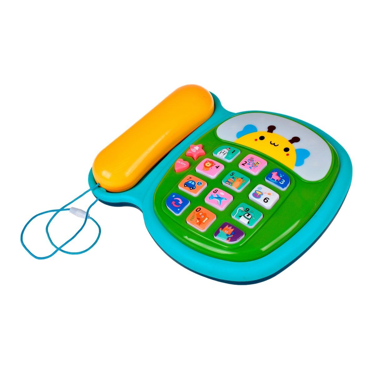 ANSALDO - TELEFONO DIDACTICO CON LUCES Y SONIDOS - VERDE