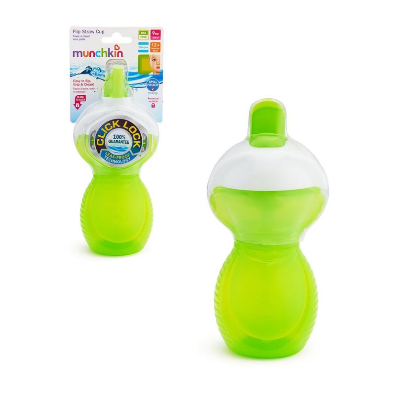 ANSALDO - Vaso Antiderrame C/Bombilla Flip Click & Lock 260Ml Munchkin