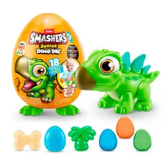 SMASHERS - HUEVO CON DINOSAURIO PARA EXCAVAR JUNIOR - ESTEGOSAURIO