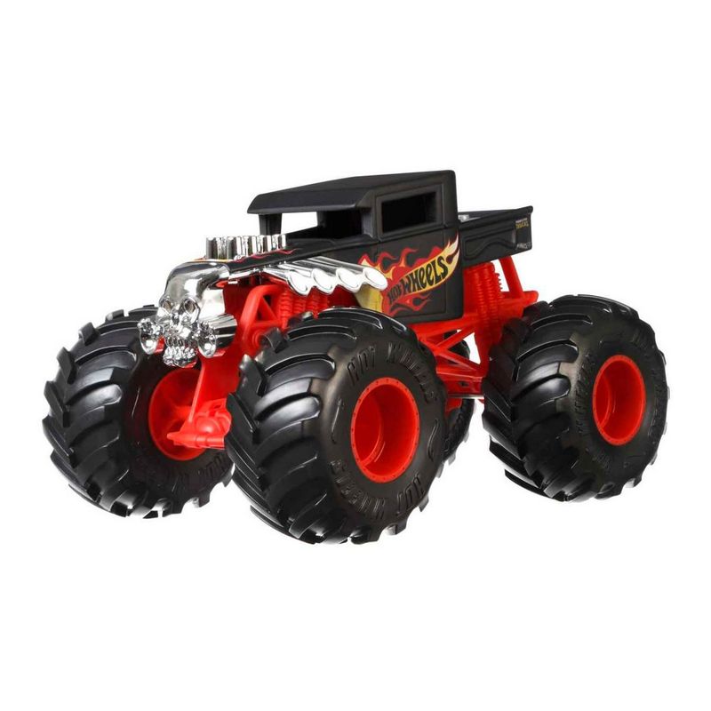HOT WHEELS - HOT WHEELS MONSTER TRUCKS ESCALA 1:24 - BONE SHAKER