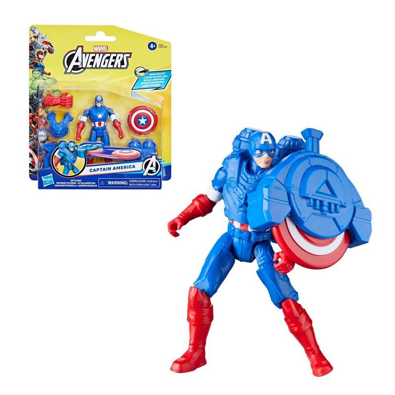 MARVEL - AVENGERS CAPITÁN AMÉRICA CON EQUIPAMIENTO DE BATALLA