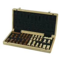 Ajedrez Portatil Madera De Lujo