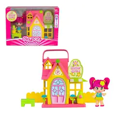 PINYPON - CASITA CON MUÑECA Y ACCESORIOS - CASITA ROSADA
