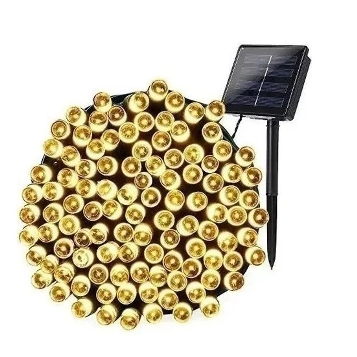 U BUY - Pack X10 Luces Solar Navidad Guirnalda 10 Metros 100 Led Calidas