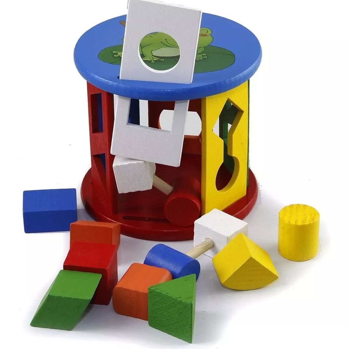 GENERICO - Rueda Cilindro Encaje De Madera Figuras Para Niños Montessori