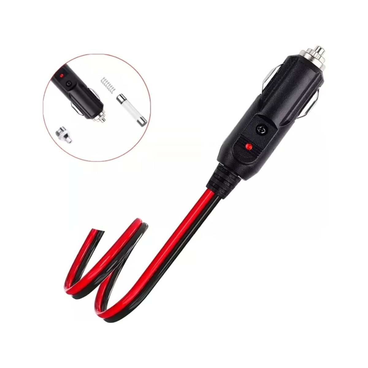 GENERICO - Cable Adaptador Para Cenicero Encendedor Enchufe Auto 12v