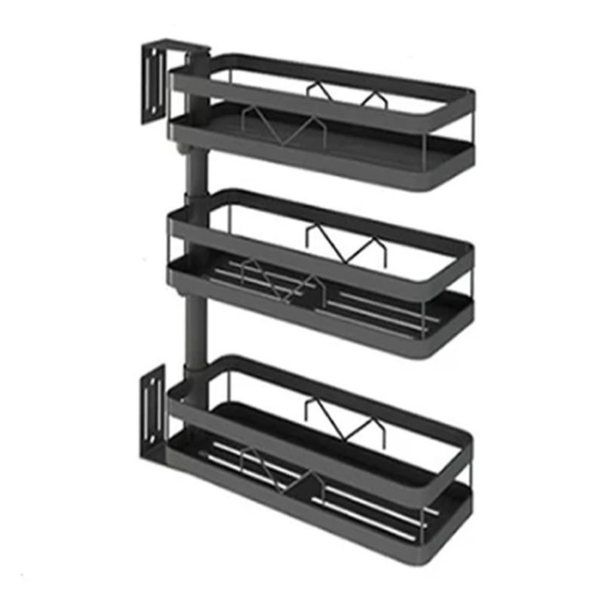 GENERICO - Organizador De Cocina Estante 3 Niveles Colgante Multiuso