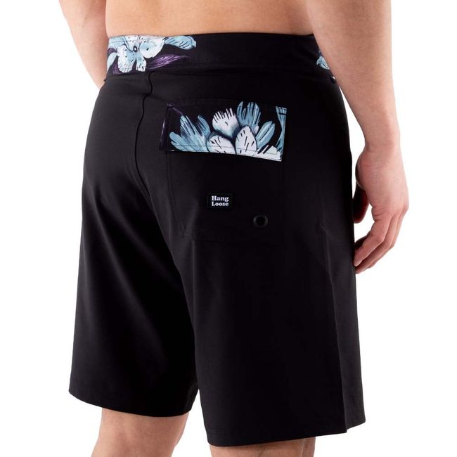 HANG LOOSE - Traje De Baño Hombre Florida Negro Hang Loose