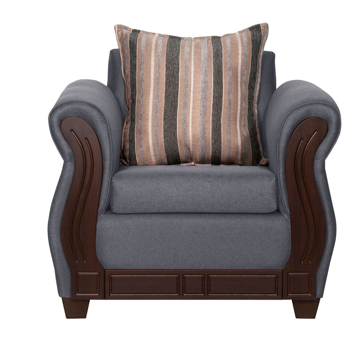 RUZAM MOBEL - SILLÓN 1 CUERPO ATENAS GRIS