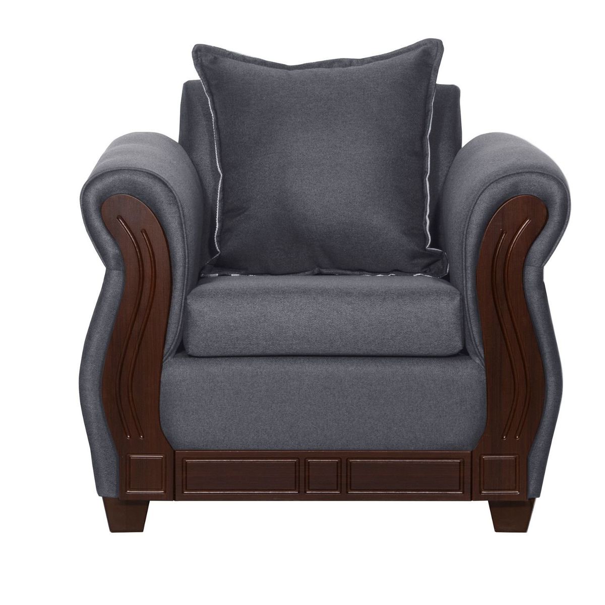 RUZAM MOBEL - SILLÓN 1 CUERPO ATENAS GRIS