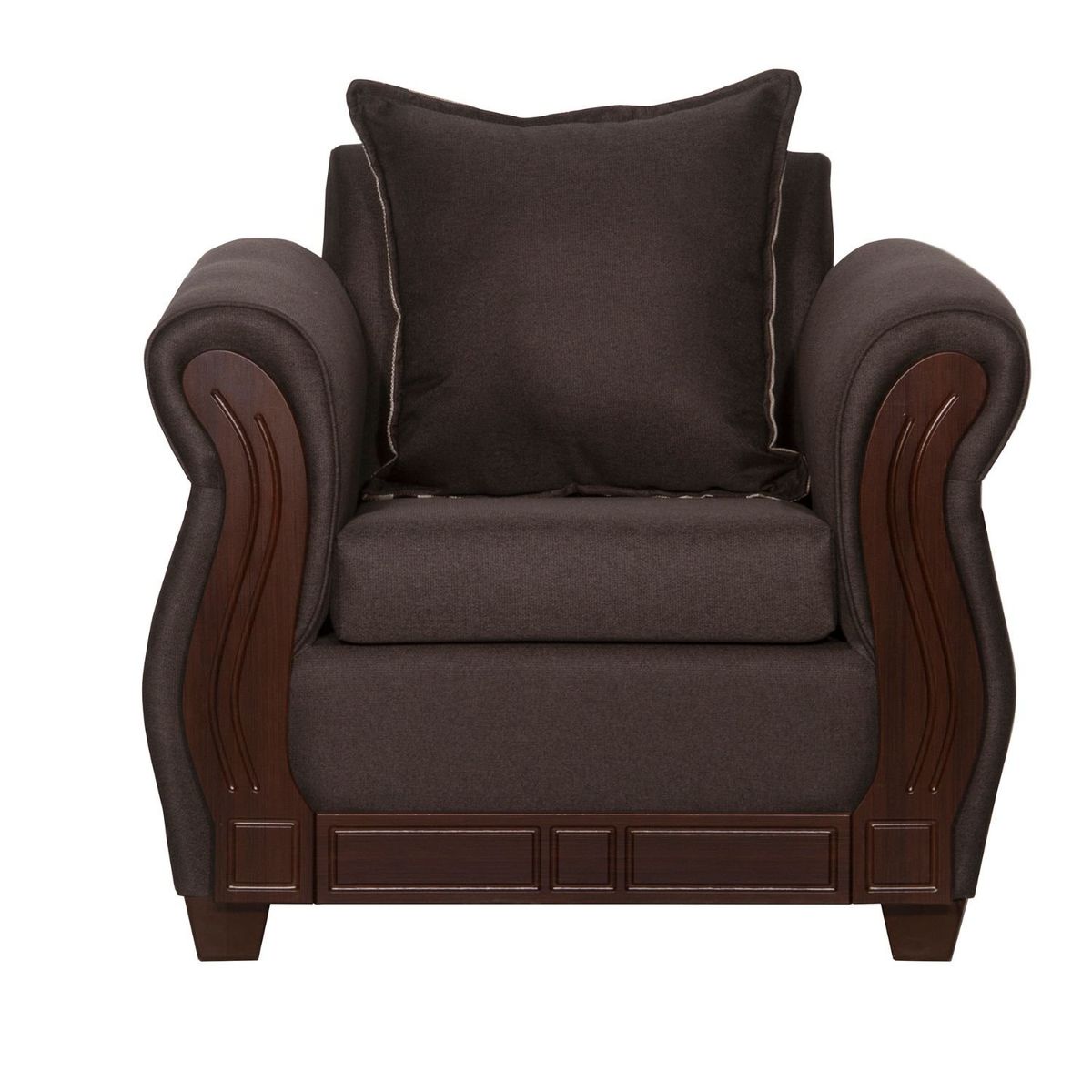 RUZAM MOBEL - SILLÓN 1 CUERPO ATENAS CAFÉ