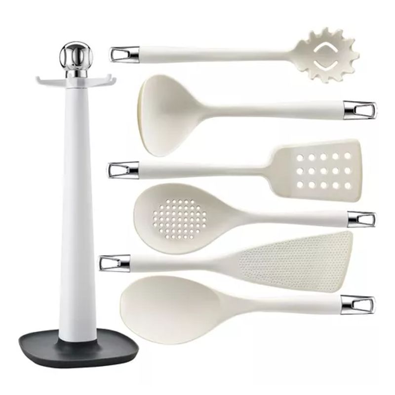 GENERICO - Set De Utensilios De Cocina Silicona Cucharon Espatula 7pzas
