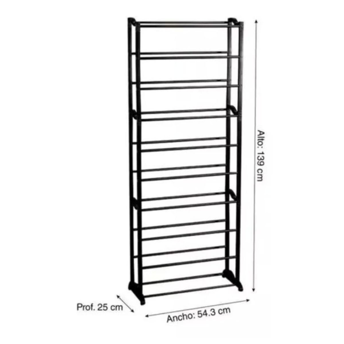 GENERICO - Estante Zapatero Rack Armable De 10 Niveles Organizador