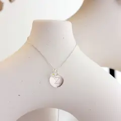 GENERICO - Collar Inicial letra Z de Plata Fina