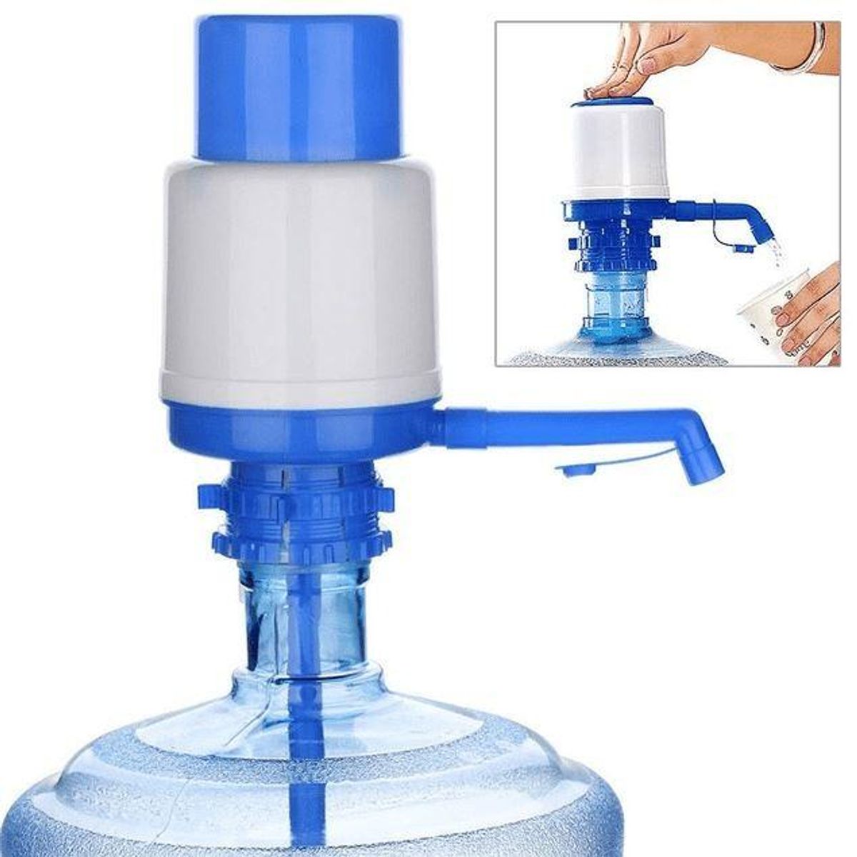 GENERICO - Dispensador De Agua Para Bidón De 10 A 20 Lt, Bomba Manual