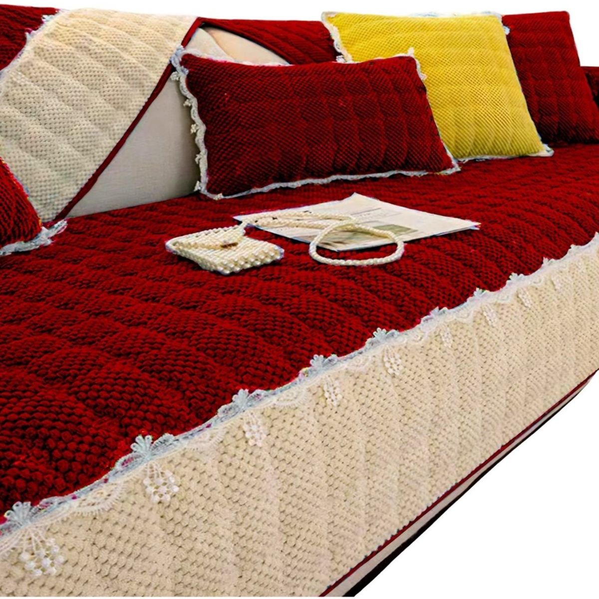 GENERICO - Pack 5 Fundas Sofá Mat - Fácil Colocación C03