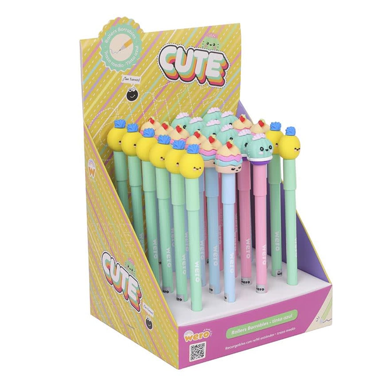 FILGO - Lápiz Gel Azul Borrable Diseño Cute