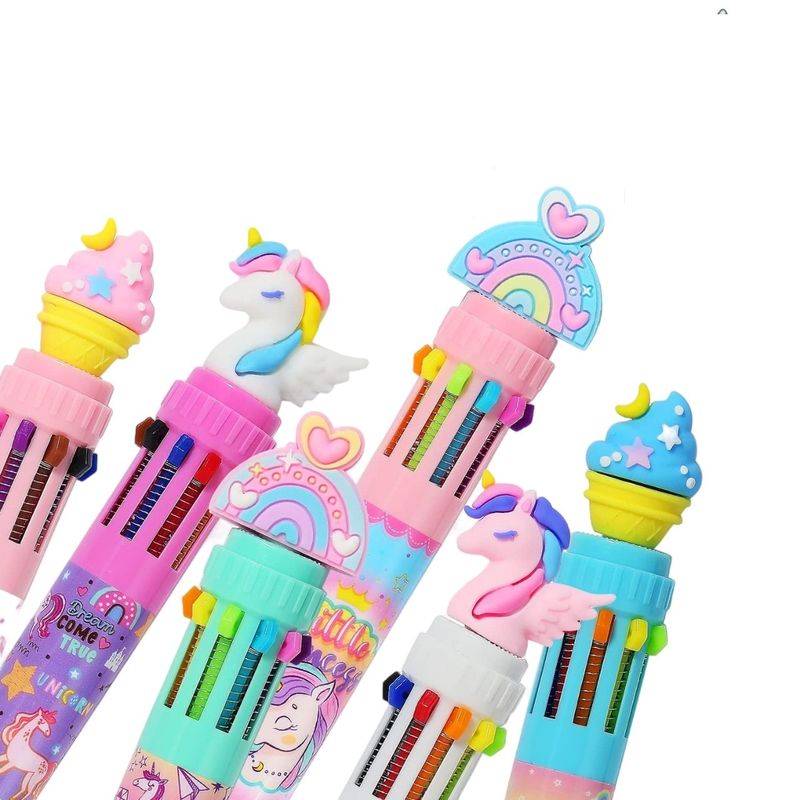 GENERICO - Lápiz Pasta Multicolor Unicornio