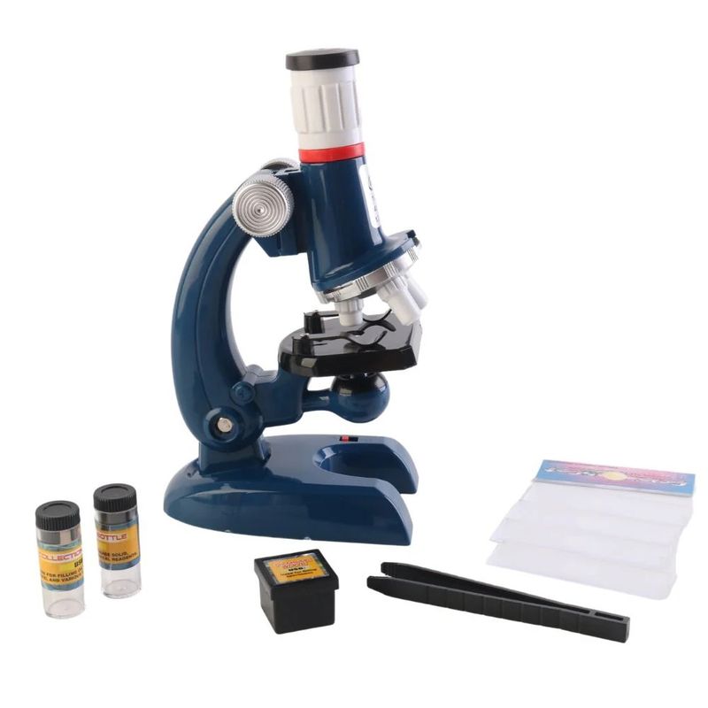 GENERICO - Microscopio Educativo Para Niños Azul 100x400x1200