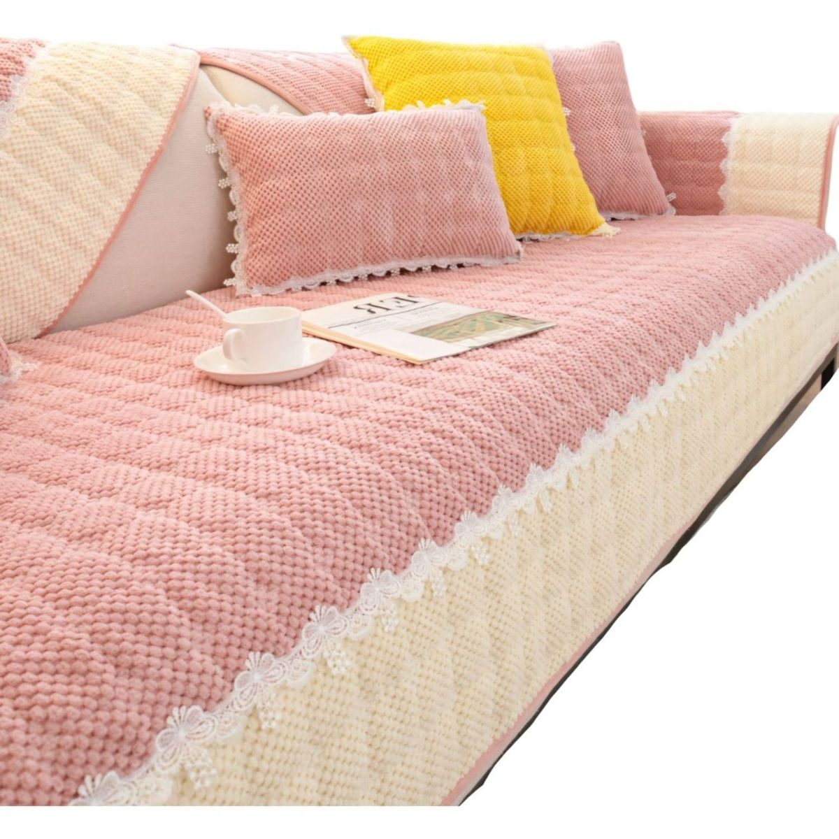 GENERICO - Pack 5 Fundas Sofá Mat - Fácil Colocación C02