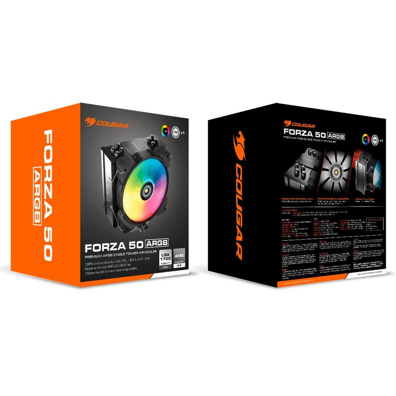 COUGAR - Enfriador de aire Cougar Forza 50 ARGB