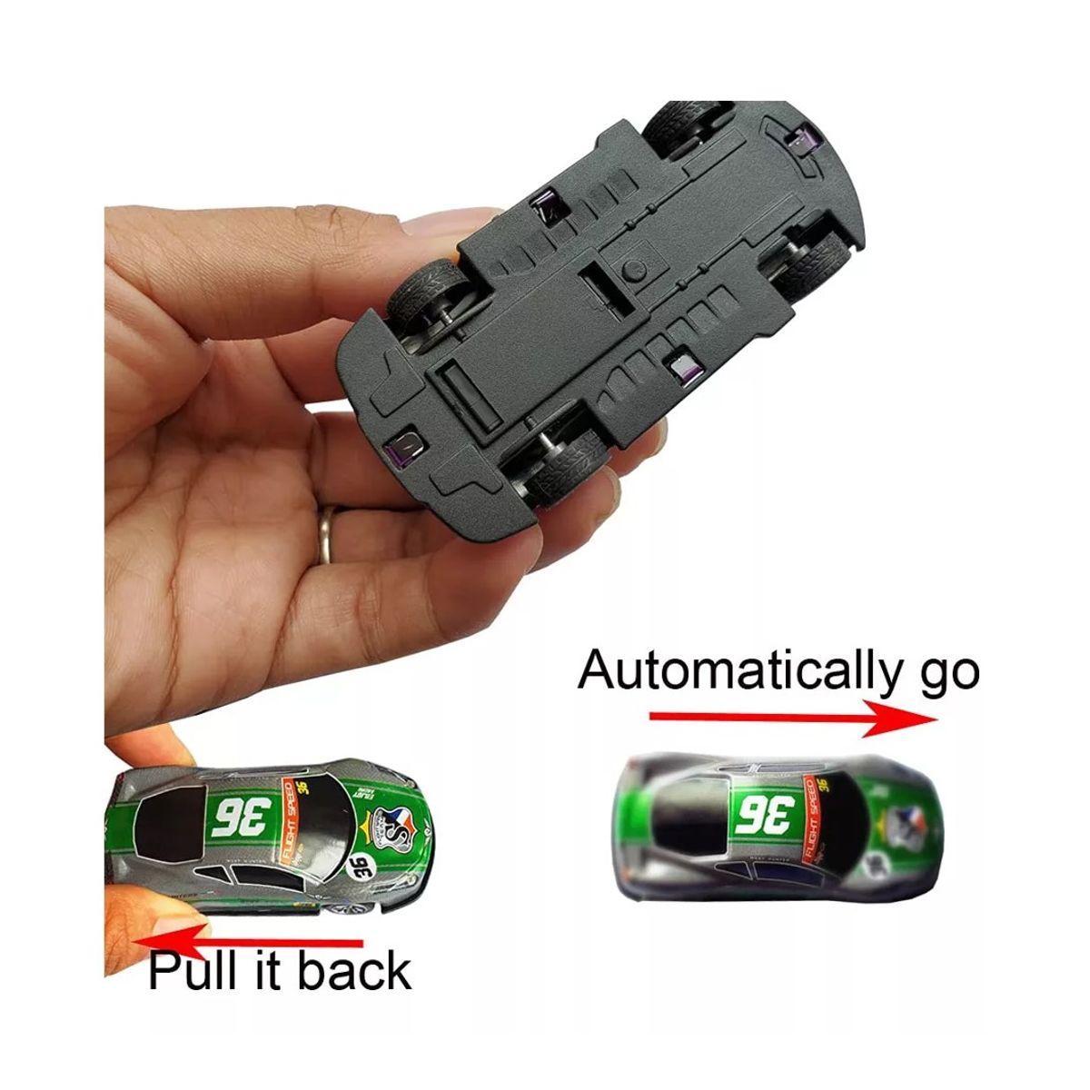 GENERICO - Set 8 Carritos De Carrera De Diferentes Colores Para Niños