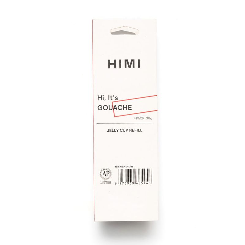 HIMI - HIMI Recarga Gouache 4 unidades 30g Blanco Titanio