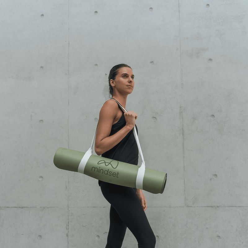 MINDSET - Strap mat de yoga - Correa mat de yoga blanca