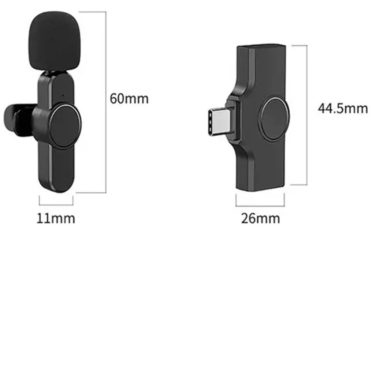 GENERICO - Micrófono Inalámbrico De Solapa Celular Para Android Usb-c