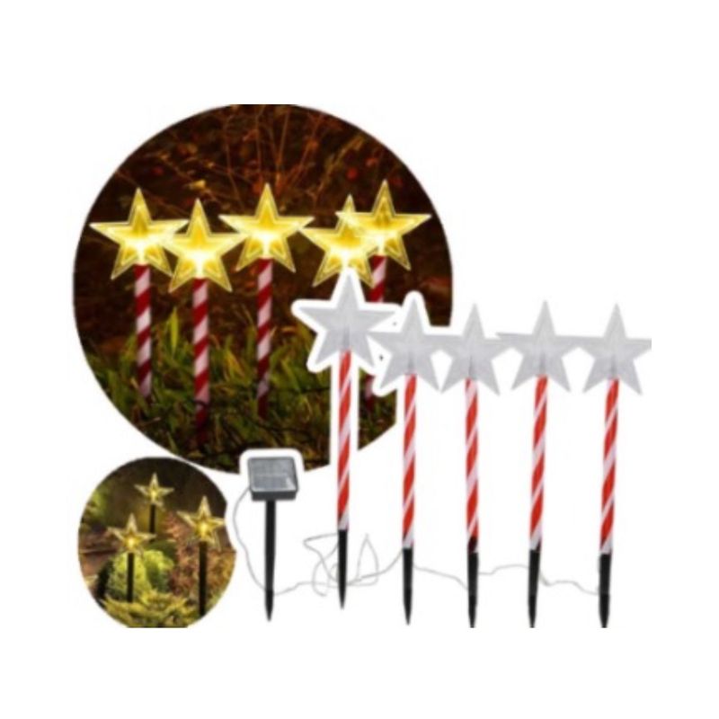 GENERICO - ESTACA NAVIDAD SOLAR ESTRELLA BS-49