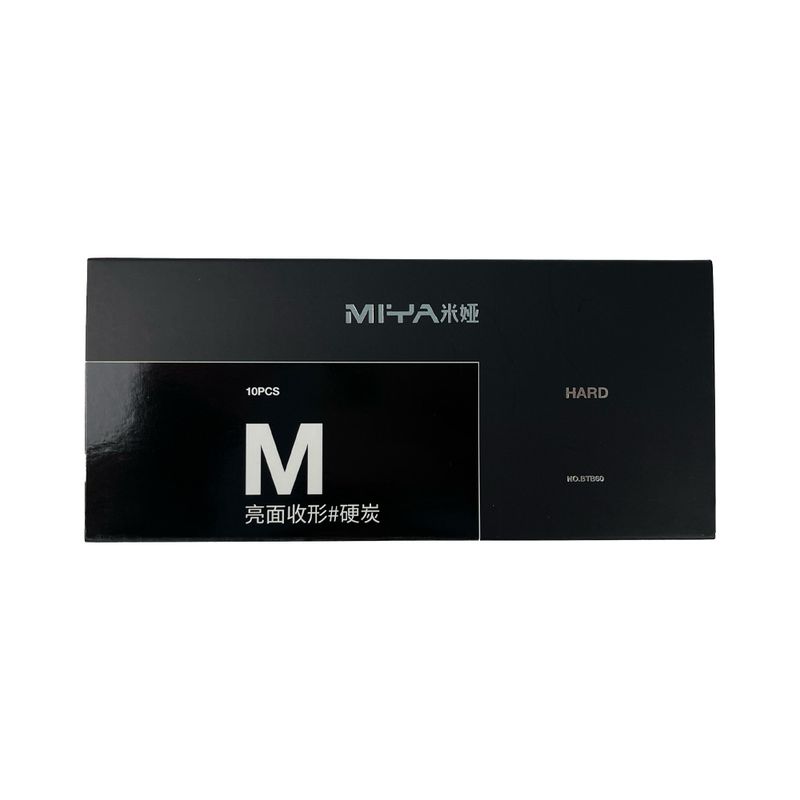HIMI - LÁPIZ DE CARBÓN MIYA M SERIES 10UNDS, DURO