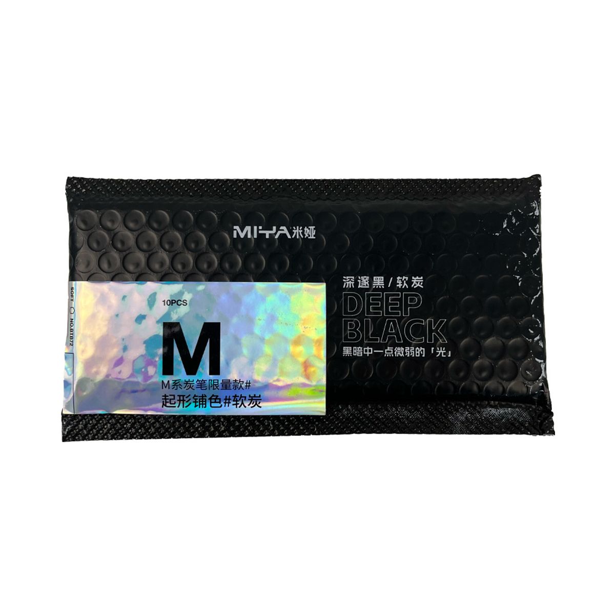 MIYA - LÁPIZ DE CARBÓN MIYA M SERIES 10UNDS, SUAVE