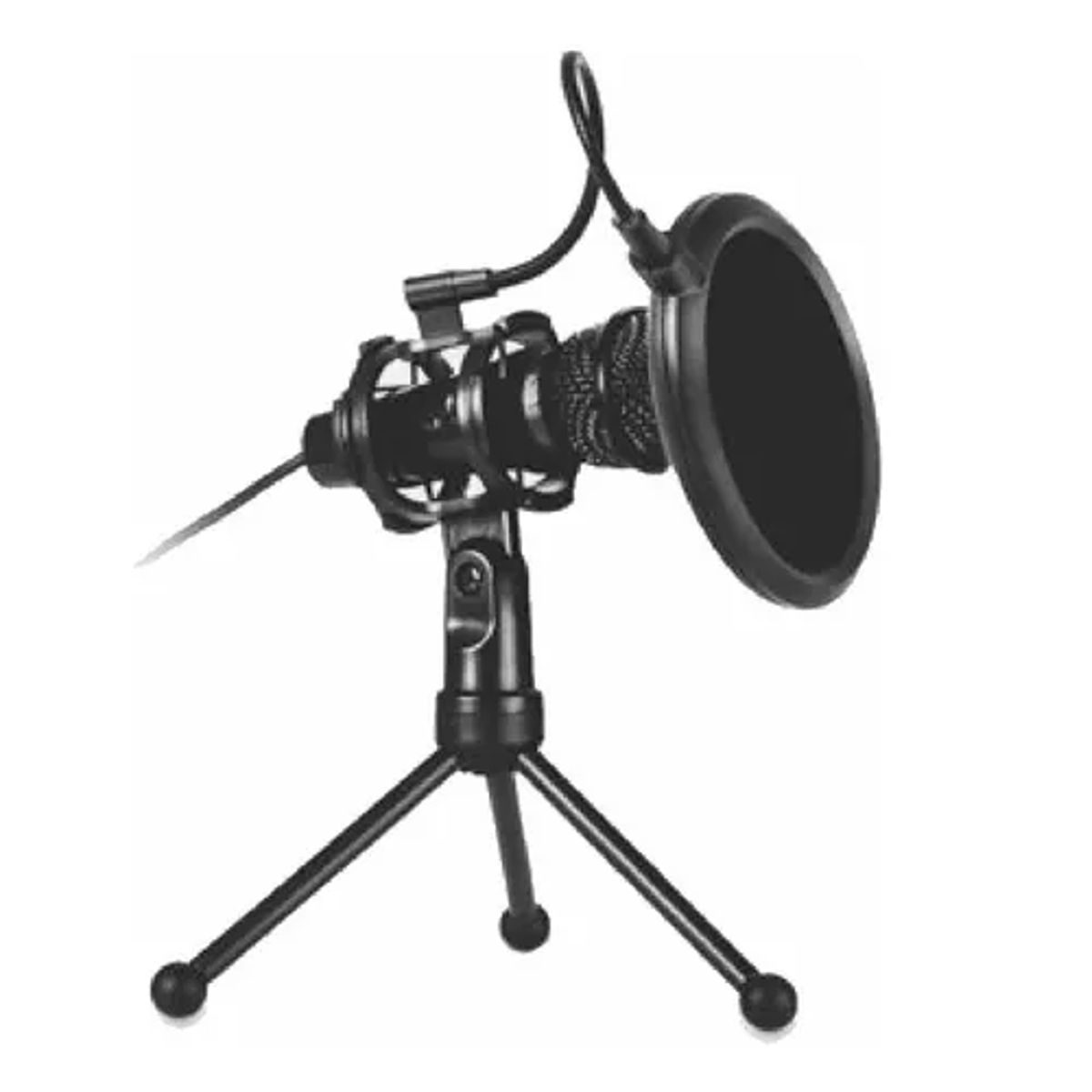 GENERICO - Micrófono Condensador Ezra Mp03 Filtro Trípode Aux 35mm