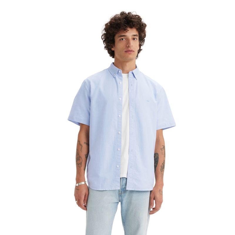 LEVIS - Camisa Hombre Ss Authentic Button Down Azul Levis