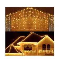 GENERICO - Luces Navidad Cascada 300led Cubre 10mts Decorativa Navidad