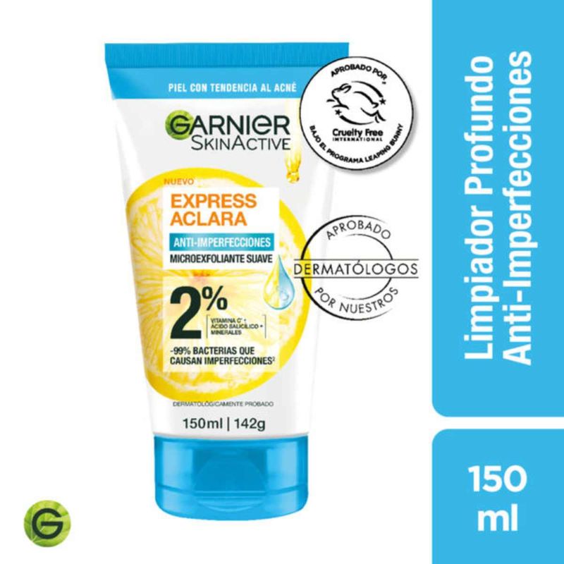 GARNIER - Garnier Micro Exfoliante Suave Anti-imperfecciones Aclara